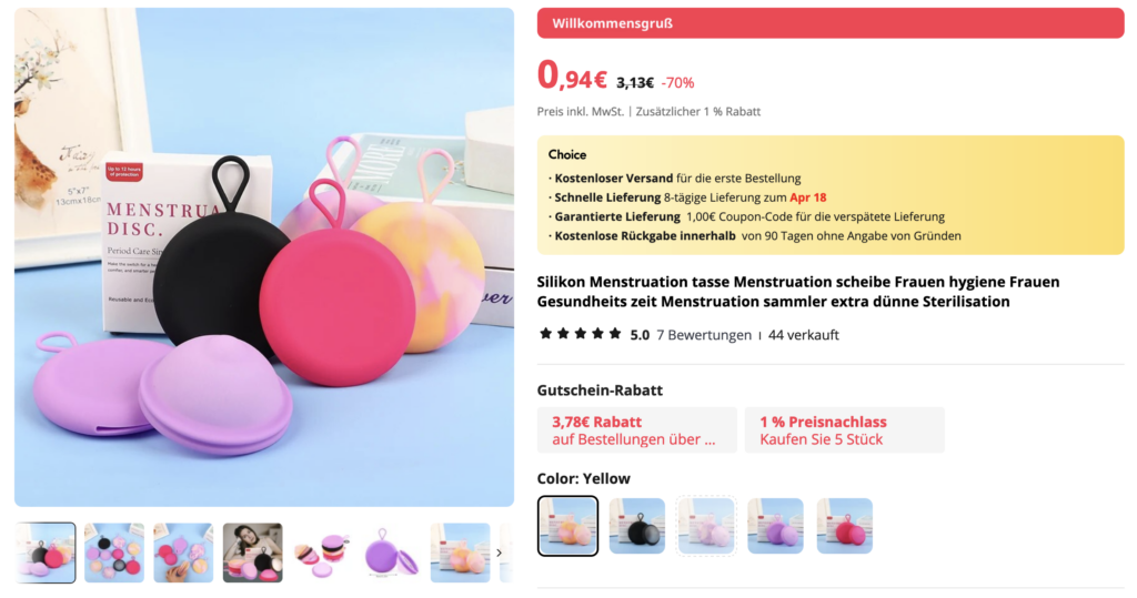 bamboozy / zyklusheldin Quelle bei alibaba